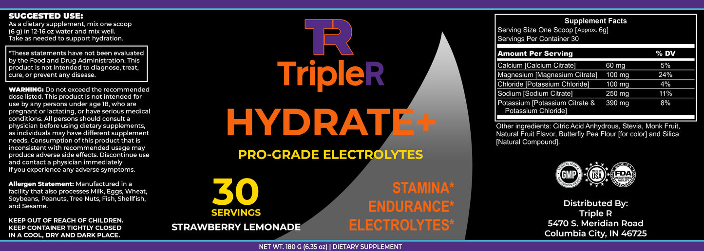 Hydrate+ - 30 Servings